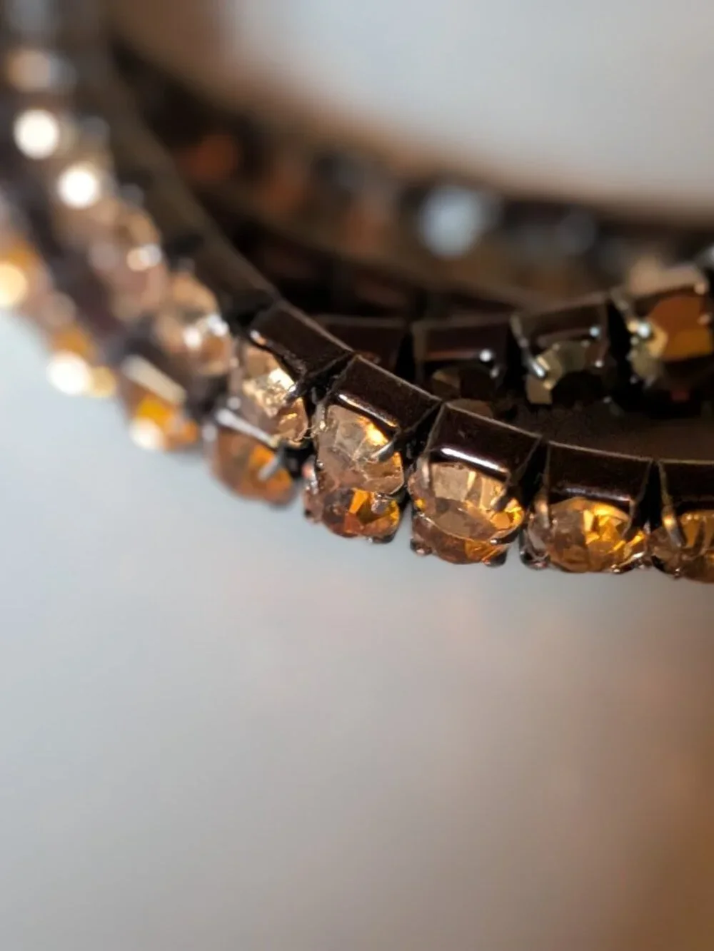 Zara Pack of Combined Elastic Rhinestone Bracelets with ribbons